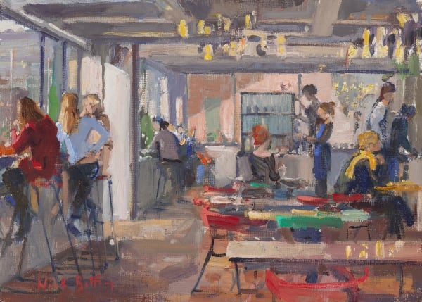 Nick Botting, 51. The Barbican Kitchen, a bright winter's day