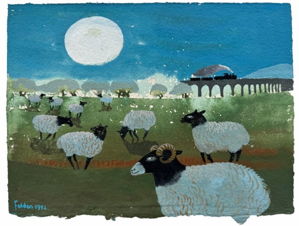 Sheep in the Moonlight, 1992 Mary Fedden
