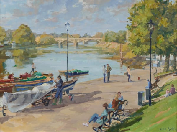 The Thames at Richmond, Autumn Sun Nick Botting