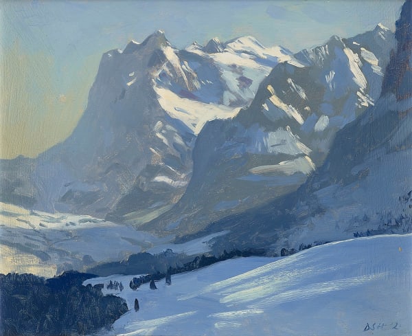 Hazy Early Light, the Wetterhorn Daisy Sims Hilditch