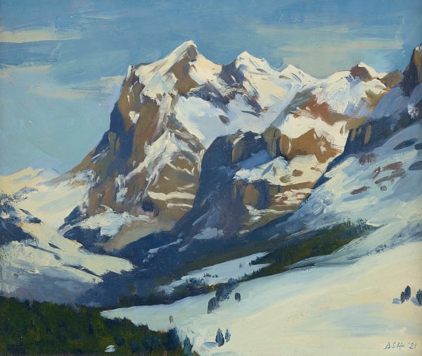 Afternoon Light, The Wetterhorn Daisy Sims Hilditch