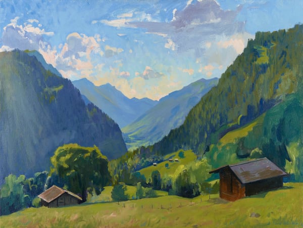 September Evening Light in the Valley Daisy Sims Hilditch