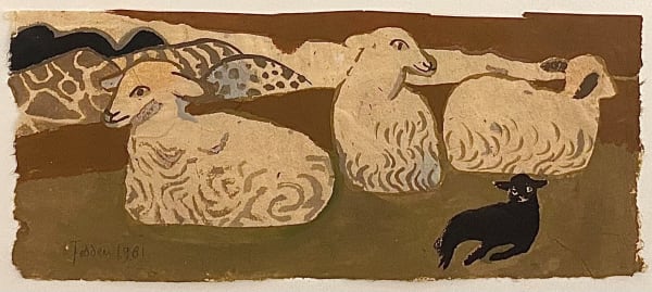 A group of sheep, 1981 Mary Fedden