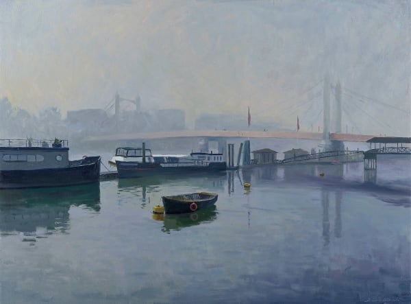 Fog Descending over the Albert Bridge Daisy Sims Hilditch