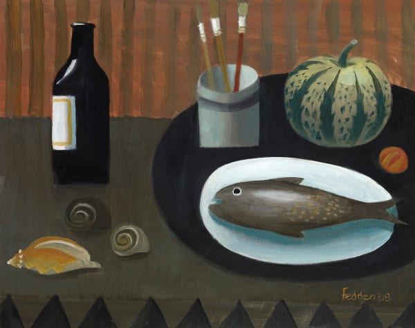 Three Brushes, 2008 Mary Fedden