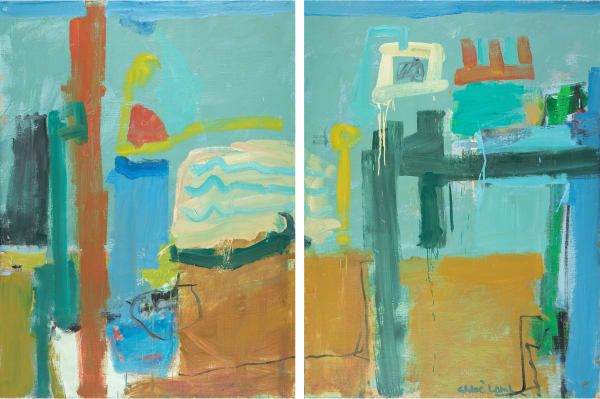 Cranes Over Porto (Diptych), 2022 Chloë Lamb