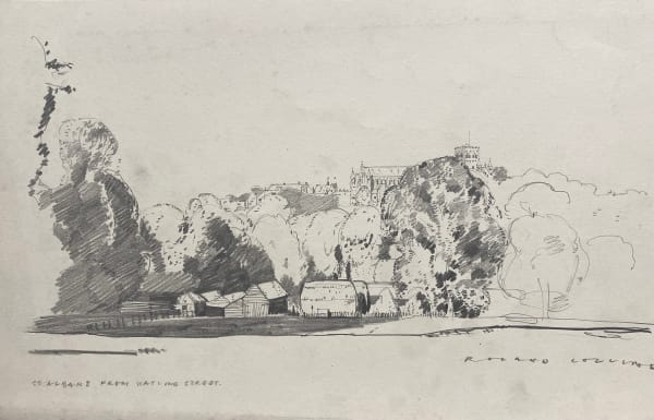 St Albans Cathedral from Watling Street Roland Collins