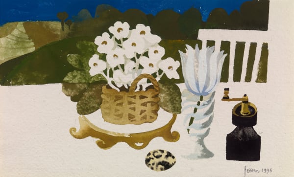 Still Life with Flowers and a Pepper Pot, 1995 Mary Fedden
