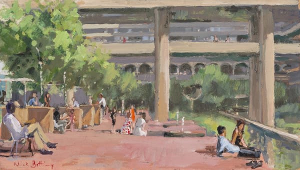 Summer afternoon, the Barbican piazza Nick Botting
