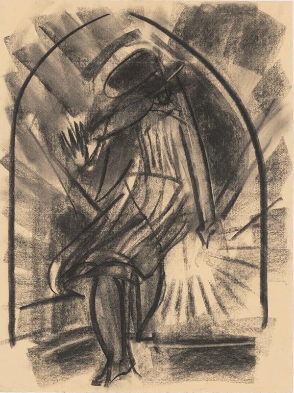 Dennis Creffield, Dancing figure (study after William Blake's Jerusalem), circa 1994