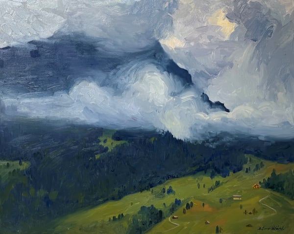 Daisy Sims Hilditch, Twilight storm clouds over the Eiger