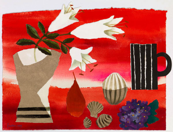 Still life with lilies, 1999 Mary Fedden