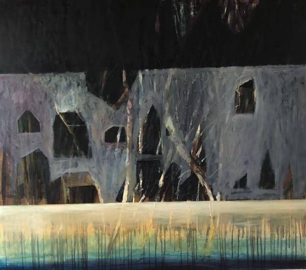 Malgorzata Lazarek, City at night, 2023