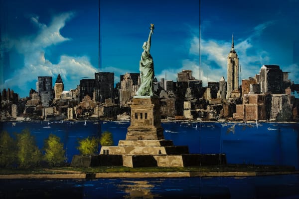Thomas Easley, The Statue - Triptych