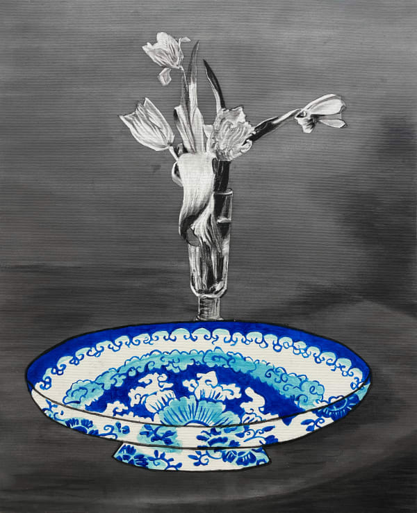Bryce Delplanque, Bunch of Tulip and China, 2023-2024