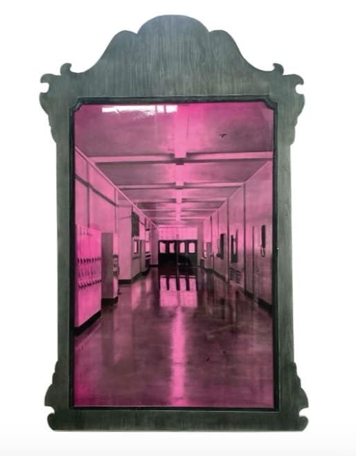 Bryce Delplanque, High School Girl Fantasy In a Double Size Chippendale Mirror, 2024