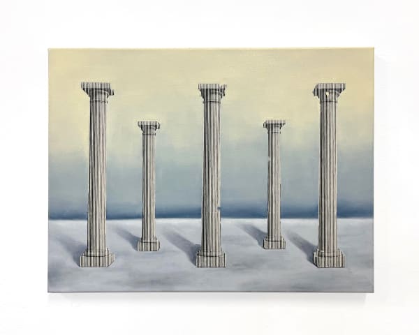 Mathilde Lestiboudois, Colonnes tramées, 2025