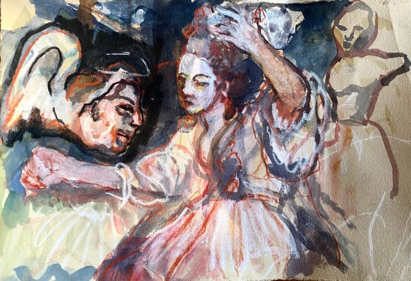 Oska Lappin, Winged Head Enters Stage Left, 2025