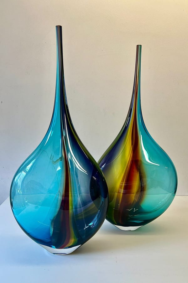 Phil Atrill - Horizon Blue Bottle I and II, 2024