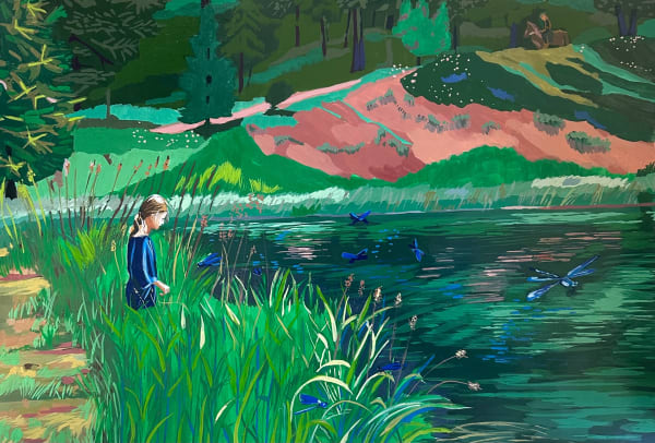 Nadège Marneffe, With the dragonflies, 2022