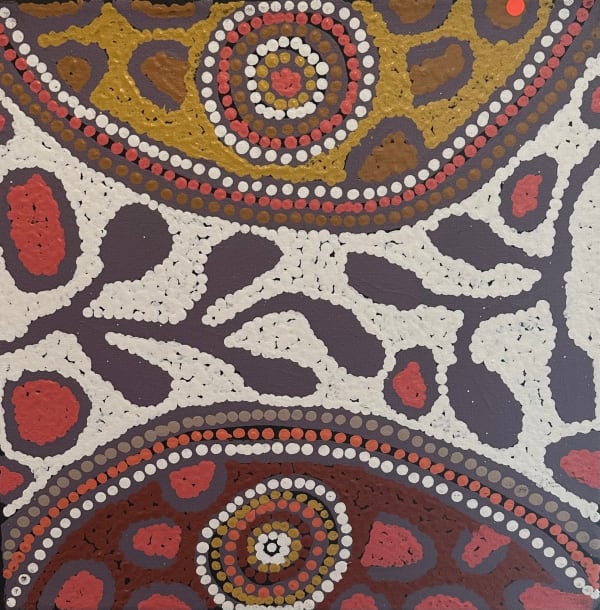 Aboriginal Art, Carol Nampijinpa Larry - Karnta Jukurrpa (Women's Dreaming)