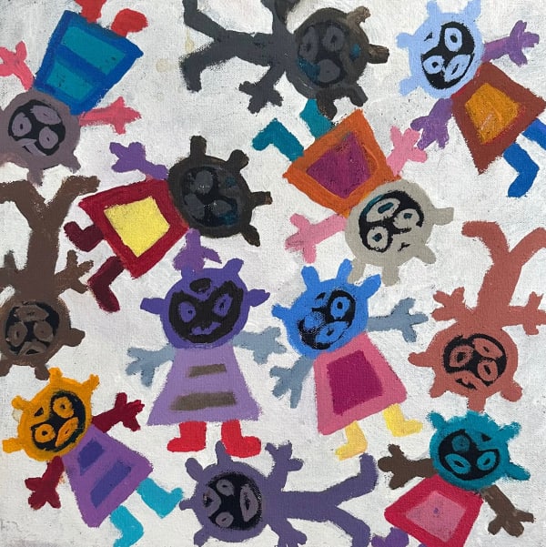 Aboriginal Art, Clarise Nampijinpa Poulson - Nguru Yurntumu-wana (Country around Yuendumu)