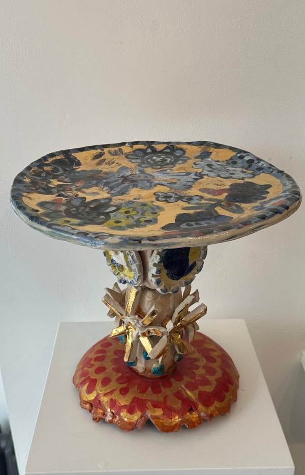 Louise Kaye, Golden meadow with upside down dogs trophy