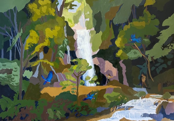 Nadège Marneffe, Blue Macaws, 2022