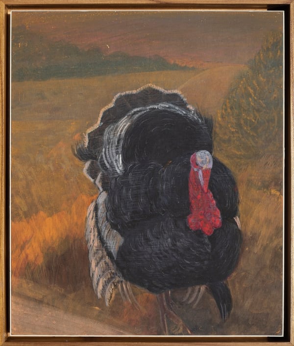 Mahesh Baliga The Visitor, 2021 Casein on board 12 x 10 inches