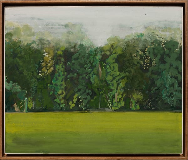 Mahesh Baliga A Pole With a Cloth I, 2021 Casein on board 12 x 10 inches