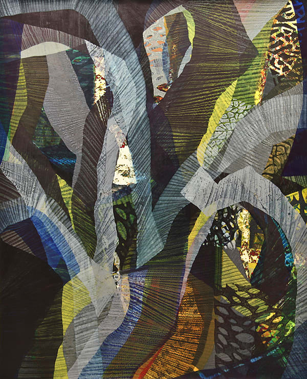 Sandeep Mukherjee Untitled (Tear 2), 2014 Acrylic ink on Duralene 72 x 58.5 inches