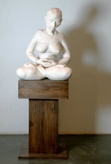 Neha Choksi Shrinking, 2009 Plaster and wood 50 x 26 x 24 inches