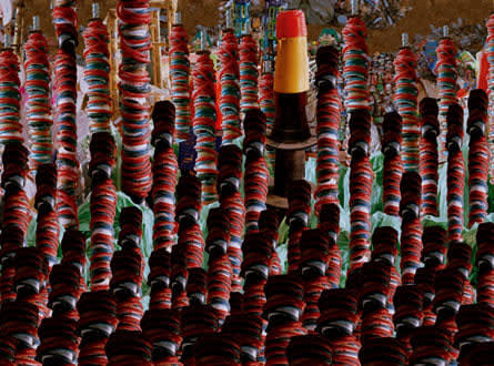 Vivan Sundaram Barricade (with coils), 2008 Digital print 39.5 x 71.5 inches