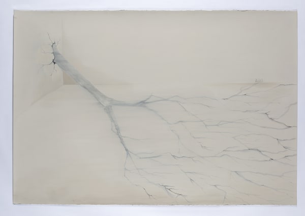 Prajakta Potnis 6:45 am , 2024 Acrylic and Gouache on Archival Paper 30 x 40 inches