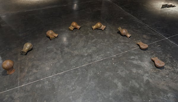 Sushen Ghosh Change of Moods (set of 8), 2011 Bronze 48 x 96 inches approx