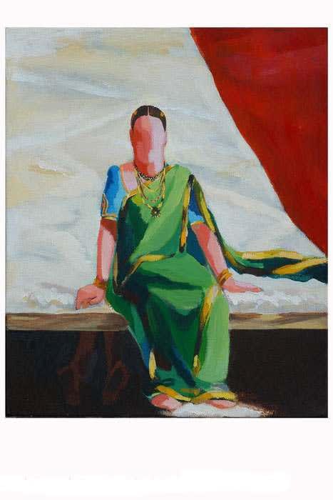 Mahesh Baliga Unknown Painting series , 2008 Acrylic on Canvas 12 x 10 inches