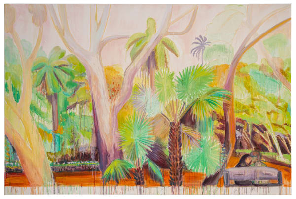 Anpu Varkey Embrace, 2025 Oil on canvas 48 x 72 inches