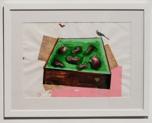 Huma Mulji Untitled # 2, 2013 Collage and acrylic paint on paper 17 x 24.5 inches