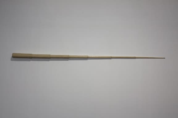 Hemali Bhuta Thick to Thin, 2012 Bee's Wax 3 x 96 inches Edition of 3