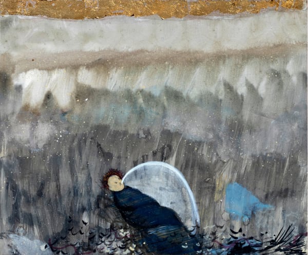 Mahesh Baliga Abandoned, 2018-19 Casein on board 12 x 10 inches