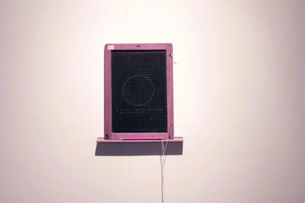 Shreyas Karle Post Cubist Drawing of a Circle, 2012 Slate 9.5 x 13 inches