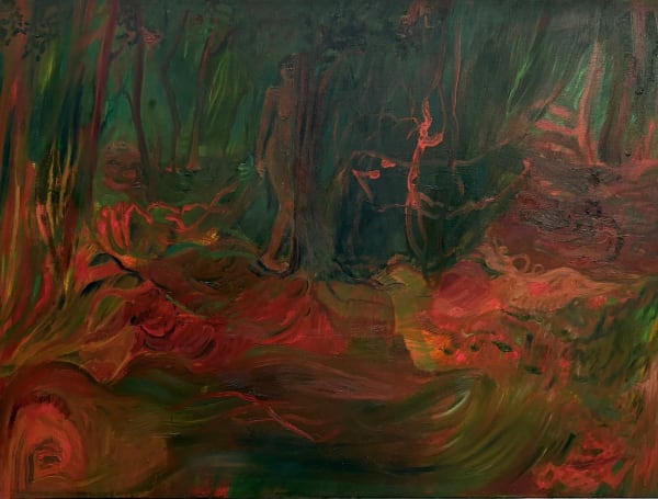 Soumya Netrabile Lilith, 2024 Oil on Canvas 30 x 40 Inches