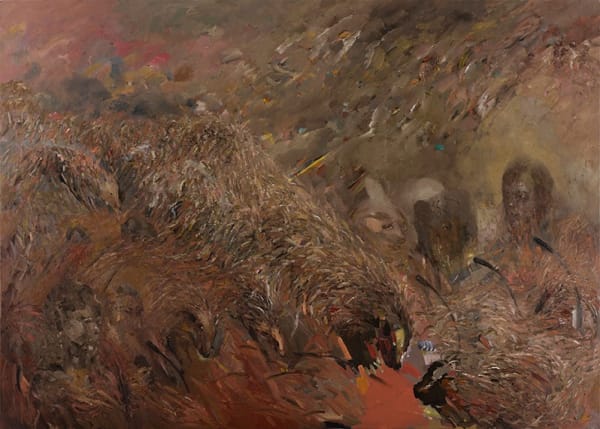 Amitesh Shrivastava Translators II, 2017 Oil On Canvas 60 x 84 inches