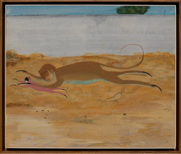 Mahesh Baliga Just Missed, 2021 Casein on board 10 x 12 inches