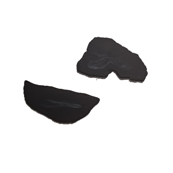 Prajakta Potnis Rivers in the Sky XIII & III (Set of 2), 2024 Chalk colours on slate stone 12 x 0.5 x 21 inches 23 x 0.25 x 10 inches