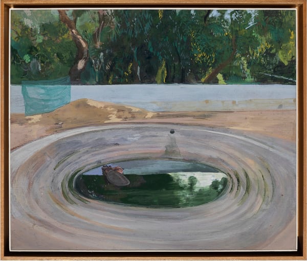 Mahesh Baliga Missing Dimpy, 2021 Casein on board 10 x 12 inches