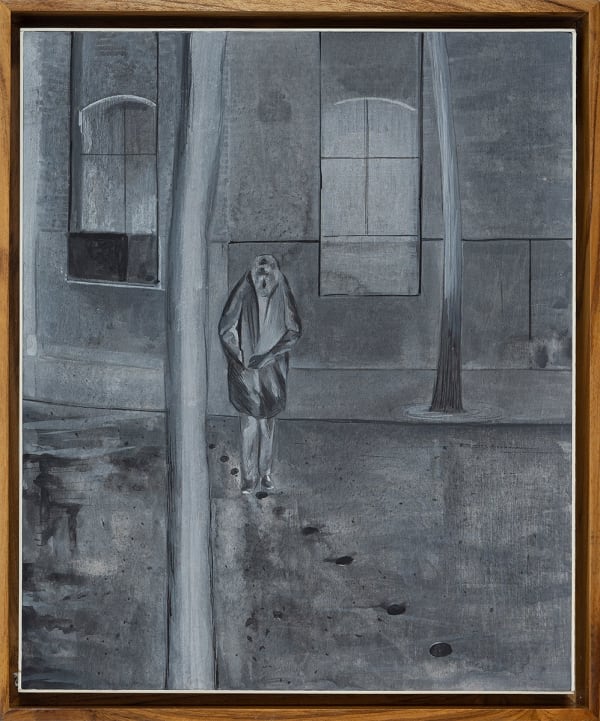 Mahesh Baliga Remembering, 2021 Casein on board 12 x 10 inches