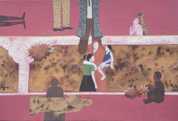 Ohida Khandakar The Way of heaven- II, 2018 Tempera on Wasli Board 18 x 26 inches