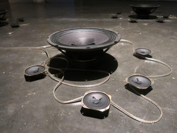 Desire Machine Collective Noise Life: a multipart multimedia installation, 2014 36 Cones Speakers