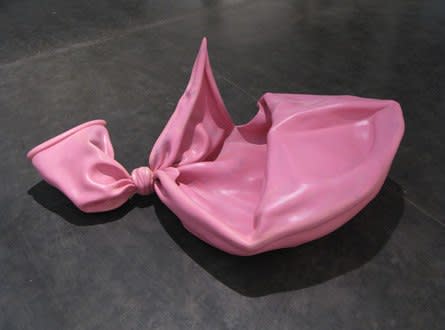 Neha Choksi Burst Balloons - Happy in Pink, 2009 Pigmented resin and fibreglass 20 x 52 x 34 inches
